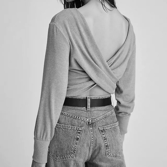 *Sold* Anthropologie Criss Cross Cropped Two Way Sweater - Picture 14 of 15